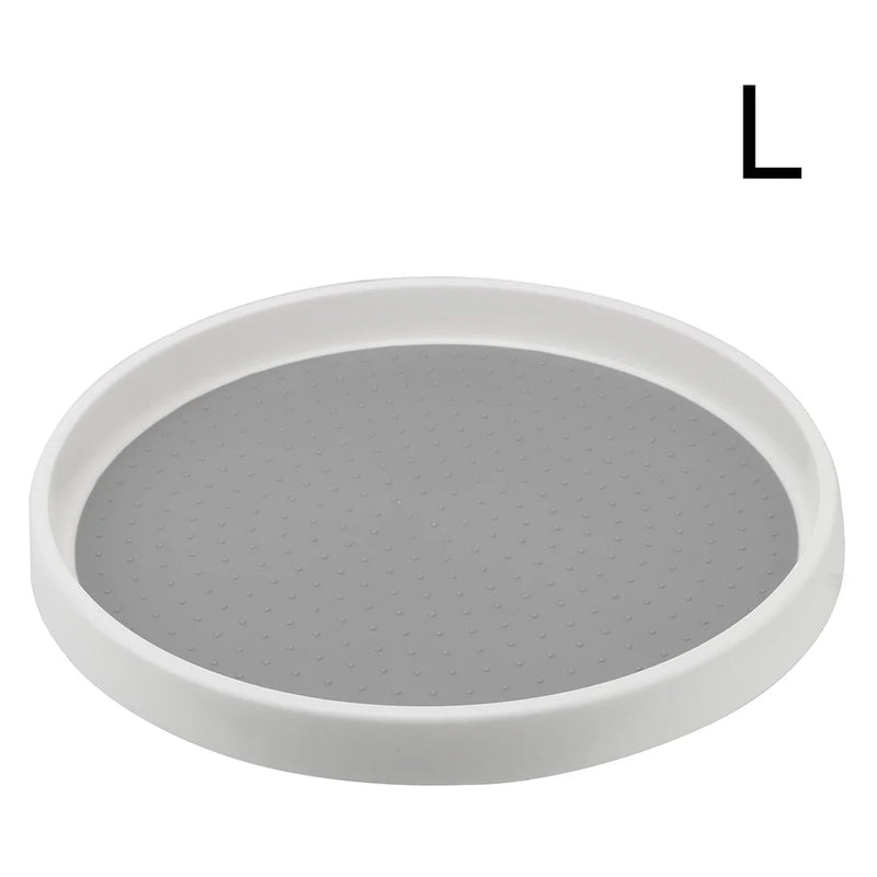 Drehregal Spinora | 2-stöckiges Rundregal mit Anti-Rutsch-Oberfläche | 360° Organizer für Küche & Vorratsschrank