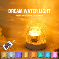 AURORA Wellenlicht Lampe | Dimmbar | RGB & Warmweiß | Kristall-Design