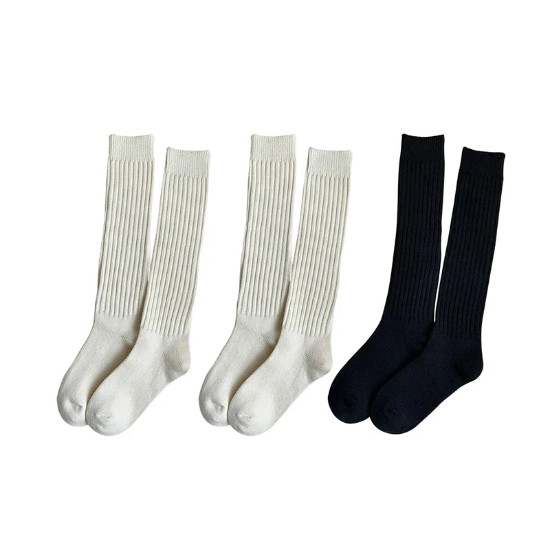 Wärmewolle Damen Wollsocken | Kniehoch | Herbst & Winter | Warm & Weich | Kaffee-Braun