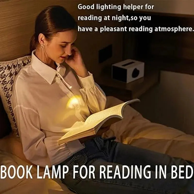 LumeaClip Mini | Mini LED Leselampe | 360° Flex-Clip | 3 Lichtfarben | Wiederaufladbar