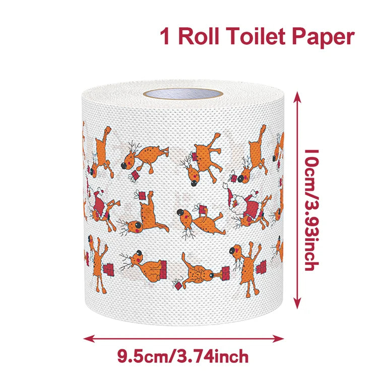 Weihnachts-Toilettenpapier FestivaRoll | Lustiges Motivpapier | Frohes Neues Jahr 2026 | Deko & Partybedarf