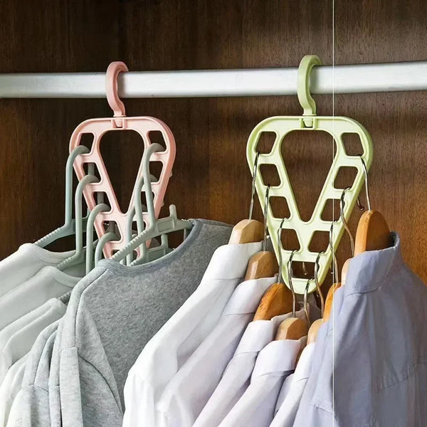 Kleiderbügel FlexiHanger 9+ | Platzsparend & 360° drehbar | Für vertikale & horizontale Nutzung | 9-in-1 System