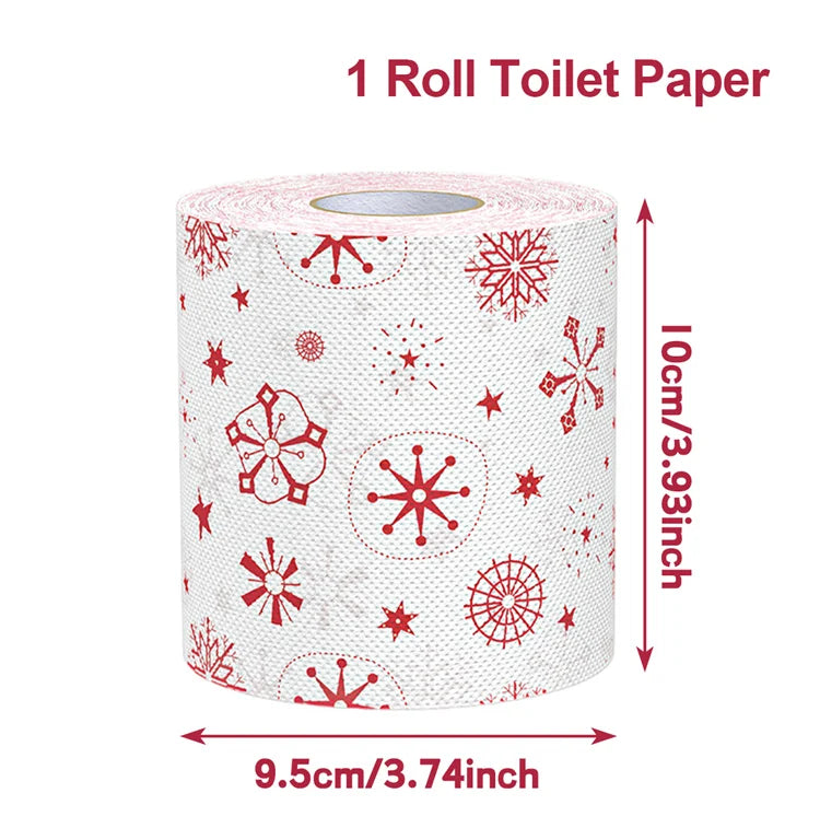 Weihnachts-Toilettenpapier FestivaRoll | Lustiges Motivpapier | Frohes Neues Jahr 2026 | Deko & Partybedarf