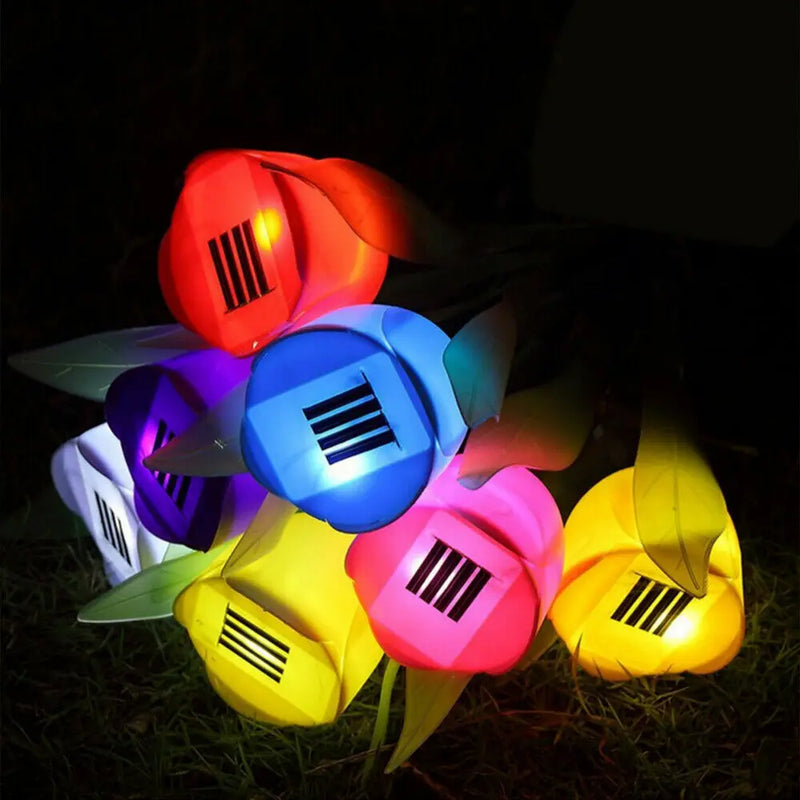 Solar-Gartenleuchte TulipaLume | LED Tulpenblüte | Solarbetrieben | Stimmungslicht für Garten & Terrasse