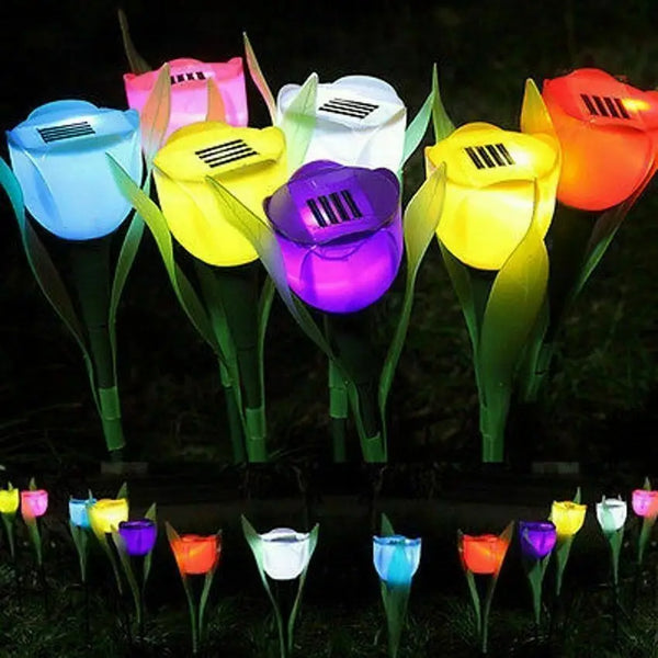 Solar-Gartenleuchte TulipaLume | LED Tulpenblüte | Solarbetrieben | Stimmungslicht für Garten & Terrasse