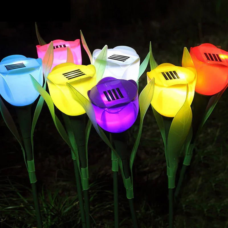 Solar-Gartenleuchte TulipaLume | LED Tulpenblüte | Solarbetrieben | Stimmungslicht für Garten & Terrasse