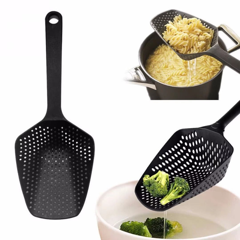 EasyDrain Küchenlöffel | Mit Abtropffunktion | Für Pasta, Gemüse & Suppen | Ergonomisch & Lebensmittelecht