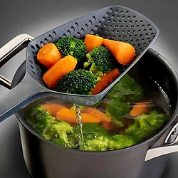 EasyDrain Küchenlöffel | Mit Abtropffunktion | Für Pasta, Gemüse & Suppen | Ergonomisch & Lebensmittelecht