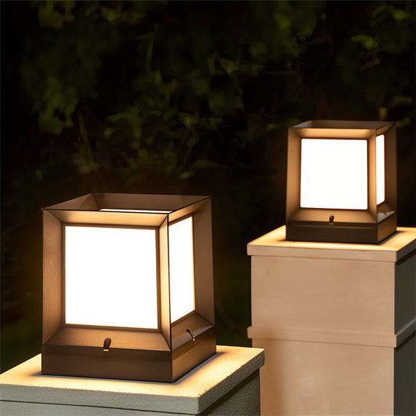 Solarion Außenlampe | Modernes Design | 12W LED Warmweiß | Wetterfest IP65