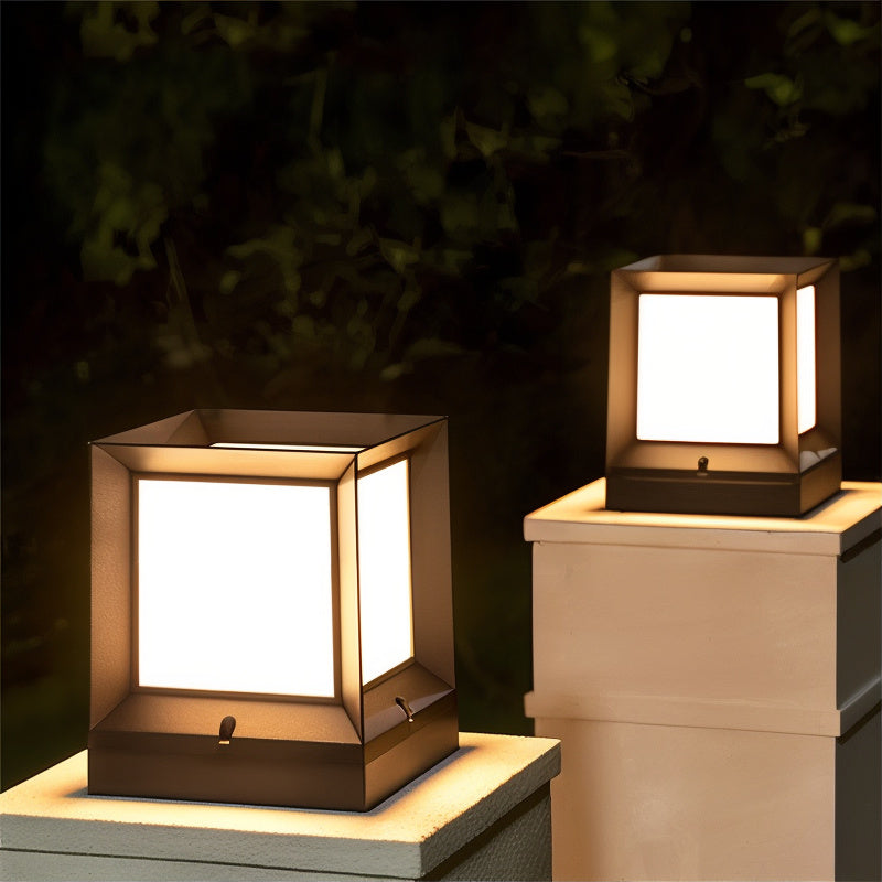 Solarion Außenlampe | Modernes Design | 12W LED Warmweiß | Wetterfest IP65