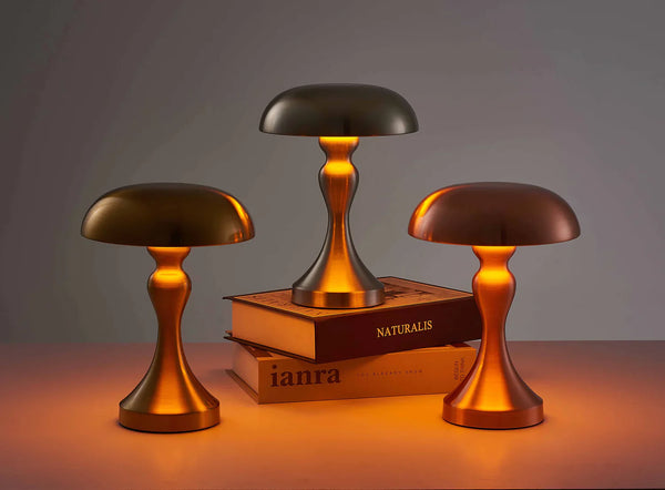 Lumora Kabellose Tischlampe | Touch-Dimmung | Wiederaufladbar & Mobil | 18 Std. Leuchtdauer