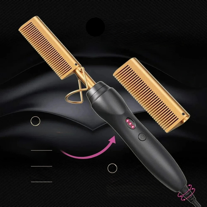 Keramik Styling-Kamm StyleLiss 3-in-1 | Für Glätten, Locken & Volumen | Für nasses & trockenes Haar | 21 cm