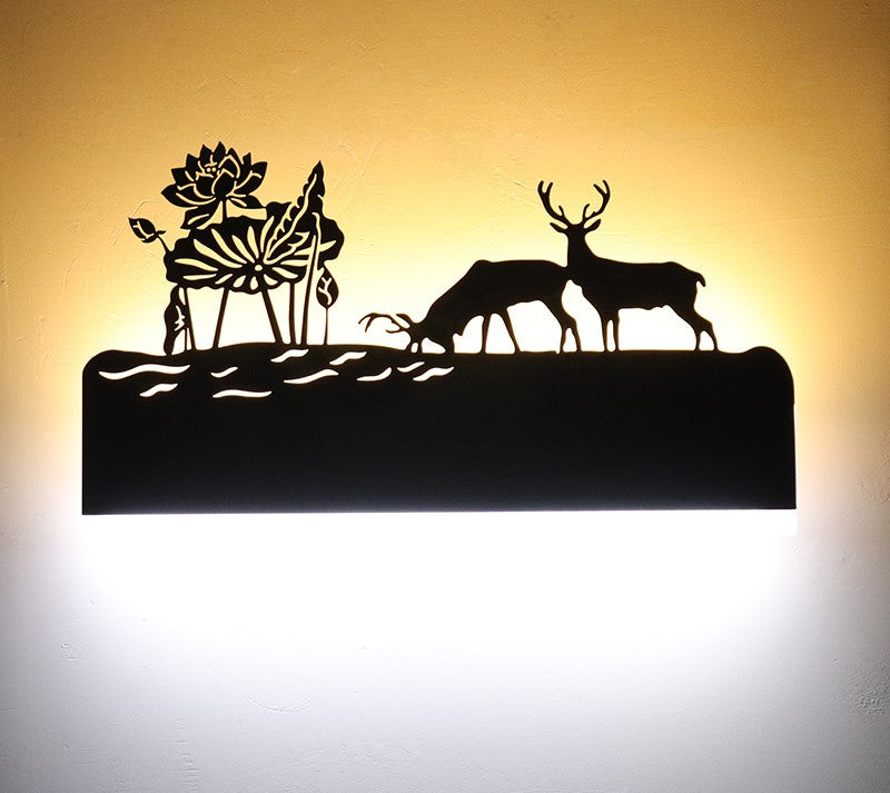 LED Wandleuchte | Dekoratives Wandlicht | 12W Warm- & Kaltlicht | Modernes Design | 38×22 cm