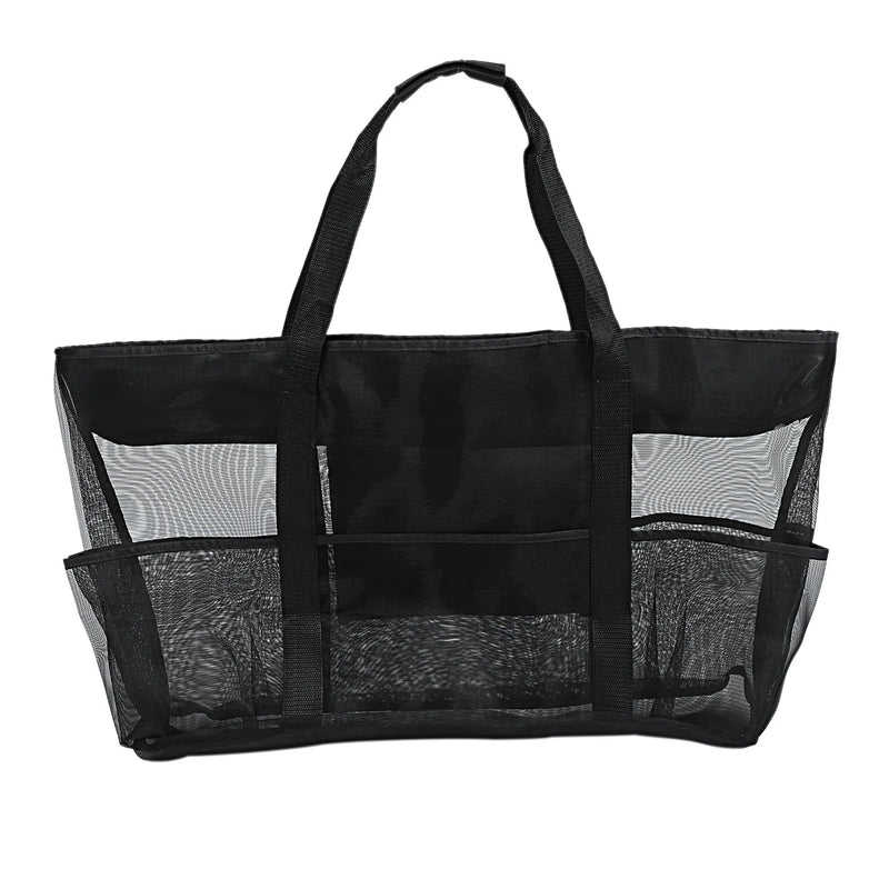 Maréva Strandtasche mit 8 Fächern | Wasserdicht & atmungsaktiv | Für Handtücher, Spielzeug, Badesachen & mehr – 70×45×18 cm