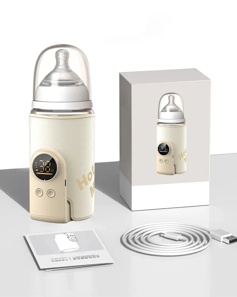 Smarte Babyflaschenwärmer Nuvella Warm+ | USB-Betrieb | Wasserabweisend & Isoliert | Für Unterwegs