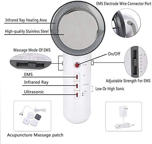 Siluvia Körperstraffer mit EMS & Ultraschall | 3-in-1 Slimming-Massager | Fettverbrennung & Hautstraffung | 5 Intensitätsstufen