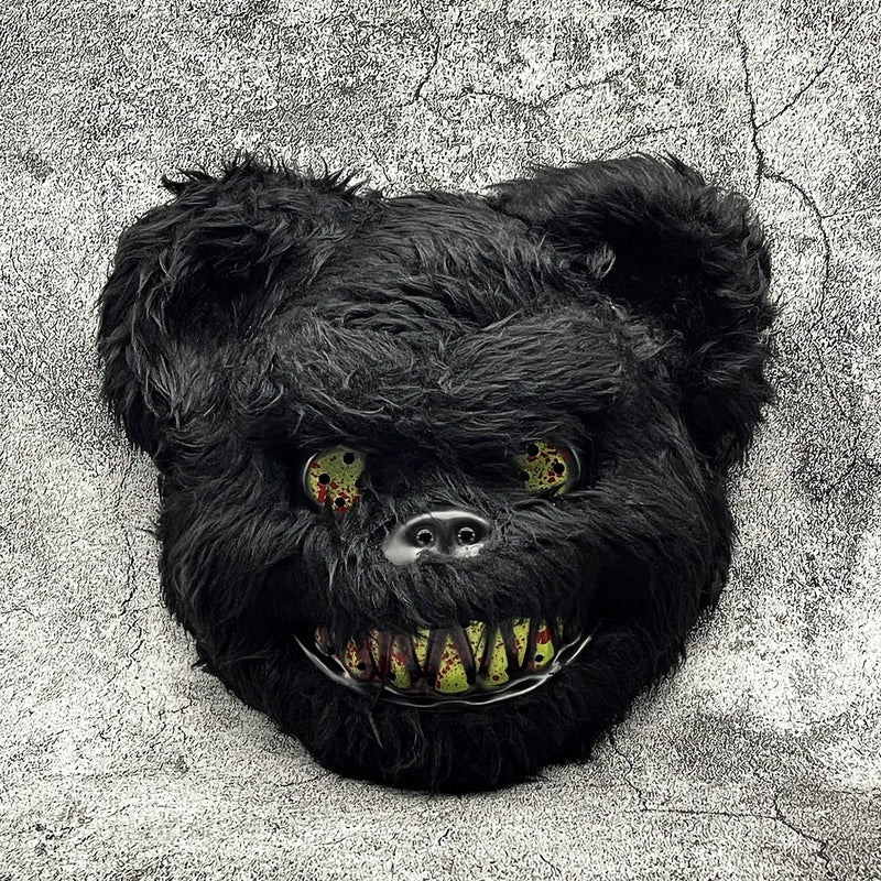 Gruselmaske Furro | Unisex Halloween Maske | Cartoon Horror-Design | Kunstfell