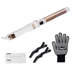 Elektrischer Lockenstab Curlissa Pro | Keramik-Turmalin | Verstellbare Temperatur 80–230 °C | 3.2–38.8cm Durchmesser | Dual Voltage