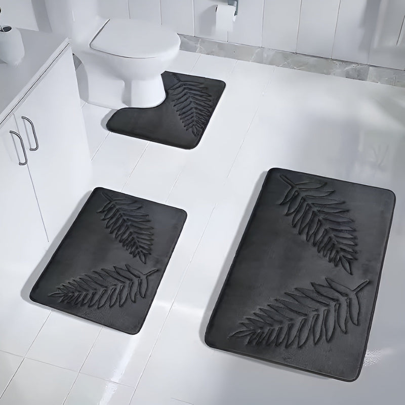 CloudStep Badematte | Ultraweich & Rutschfest | Schnell Trocknend | Grau 40×60 cm