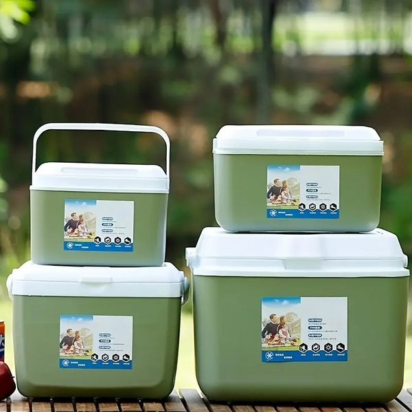 Mini Kühlbox FrostoGo | 24h Kältespeicherung | Robust & Kompakt | Avocado Grün