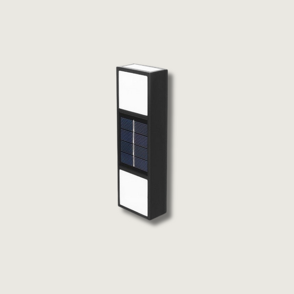 Solvion FlexLight Solar Außenleuchte mit Farbtemperaturwahl | Warm- & Kaltweiß | Wetterfest IP65 | 15x2,4x4,8 cm
