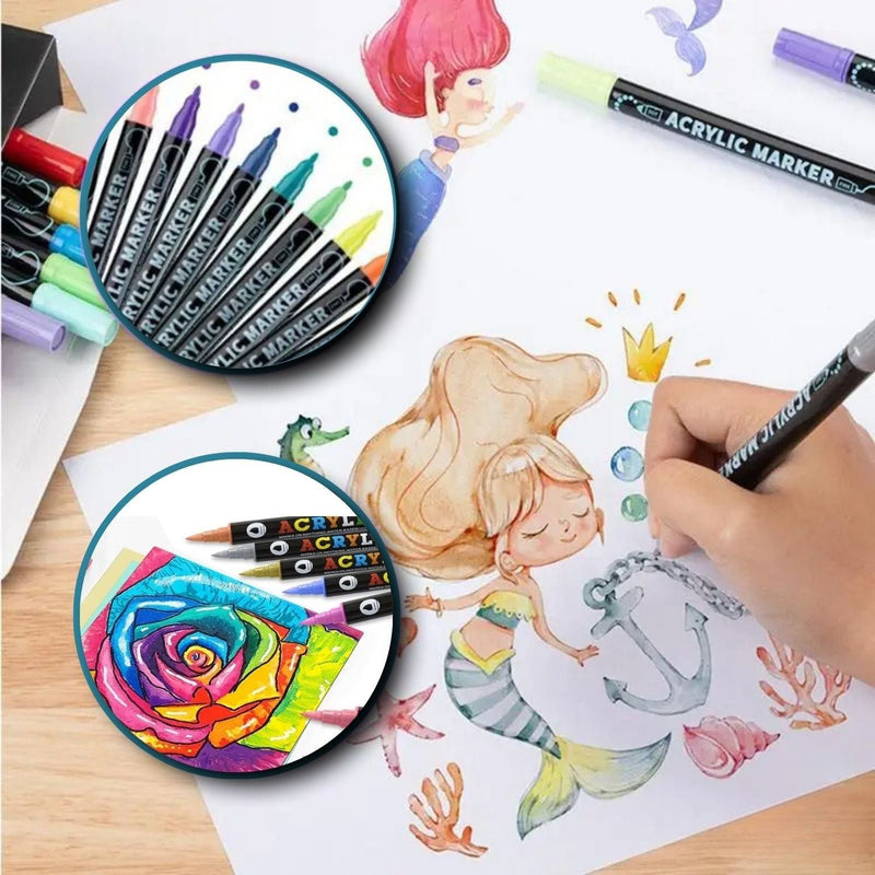 InkGlow - Acrylfarbe Markerstift