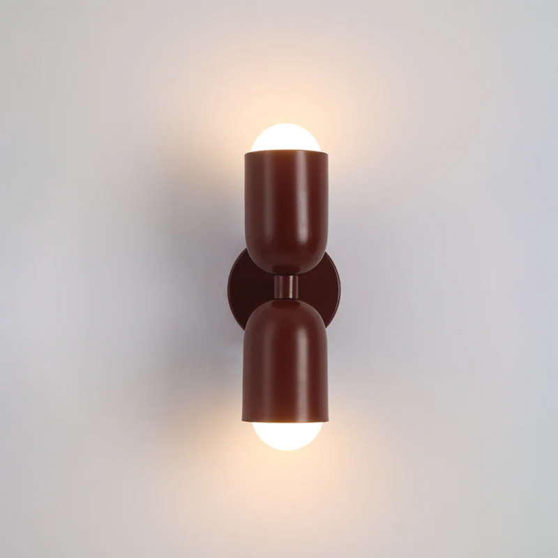 Wandleuchte DuoGlow | Beidseitige LED-Beleuchtung | Farb-Highlight für Ihr Zuhause | Metallgehäuse in Grün, Pink oder Rot
