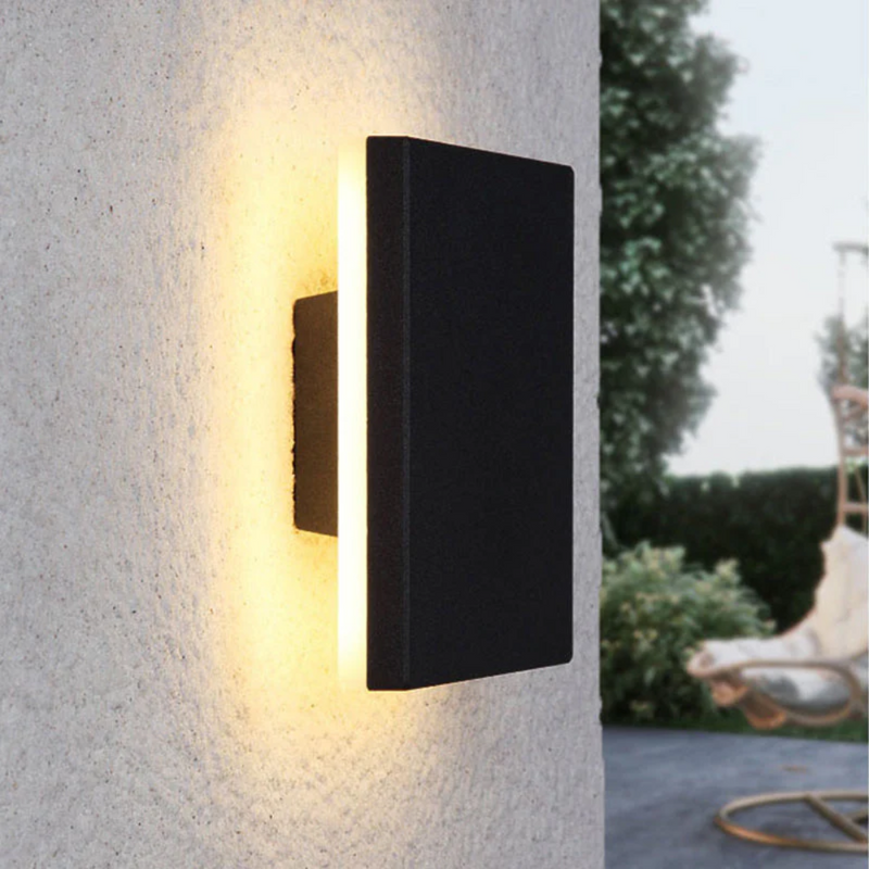 LED Wandleuchte Lumivis | Minimalistisches Outdoor-Design | IP65 Wetterfest | Metallgehäuse