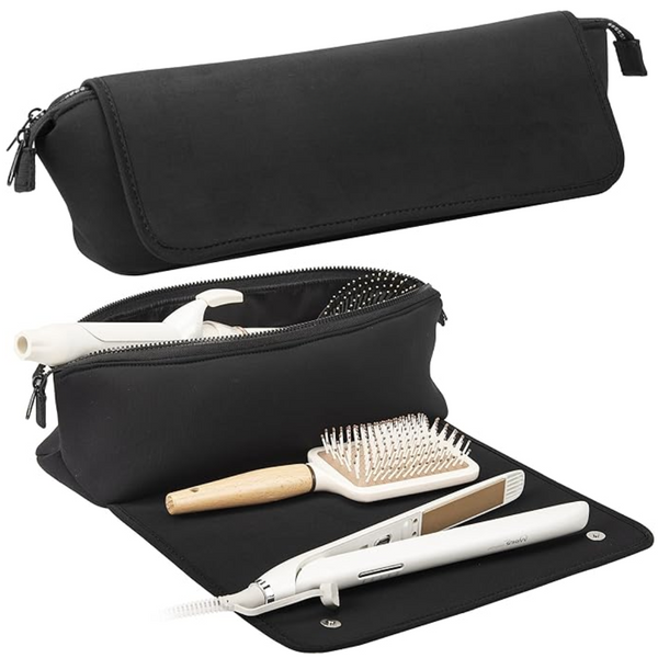 STYLEVOY Haartool-Tasche 2-in-1 | Hitzebeständige Matte & Reise-Etui | Organizer für Glätteisen & Lockenstab | Kompakt & Stylisch
