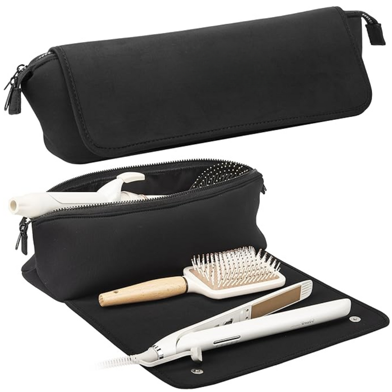 STYLEVOY Haartool-Tasche 2-in-1 | Hitzebeständige Matte & Reise-Etui | Organizer für Glätteisen & Lockenstab | Kompakt & Stylisch