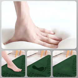 CloudStep Badematte | Ultraweich & Rutschfest | Schnell Trocknend | Grau 40×60 cm