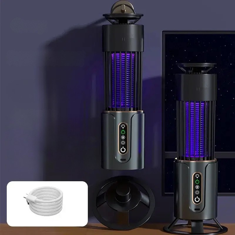 Zentoro Mückenlampe | USB-Aufladung & Nachtlicht | 3-Stufen-Timer | Für Innen & Außen