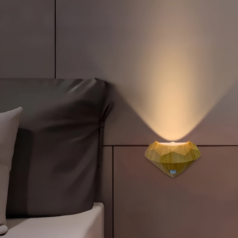 LumoSense LED Nachtlicht | Bewegungsmelder & Wiederaufladbar | Selbstklebend | Warmweiß