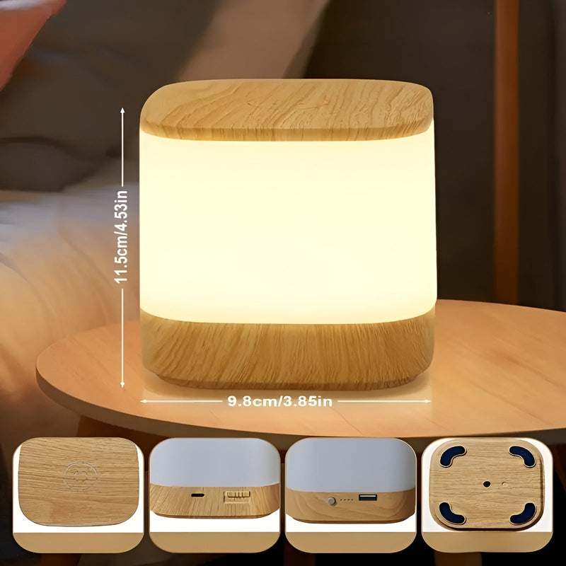Lumora LED-Tischlampe | Touch-Dimmer & Timer | Kabellos & USB-Aufladung | Einstellbare Farbtemperatur