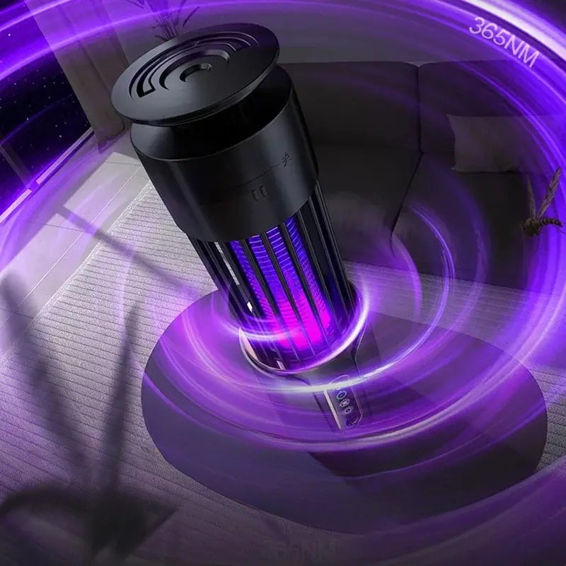 Zentoro Mückenlampe | USB-Aufladung & Nachtlicht | 3-Stufen-Timer | Für Innen & Außen