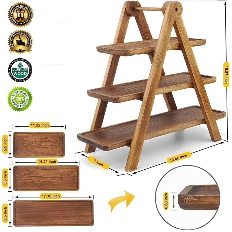 Naturivo Holzschale | Handgefertigt & Vielseitig | Natürlicher Look | Ø 25 cm