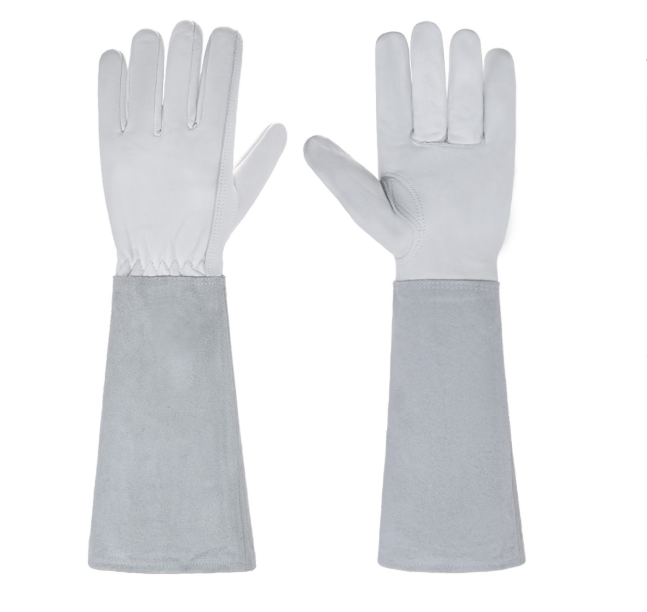 Gartenhandschuhe FLORAHAND | Dornenfest & Atmungsaktiv | Lange Rosenhandschuhe für Damen | 1 Paar