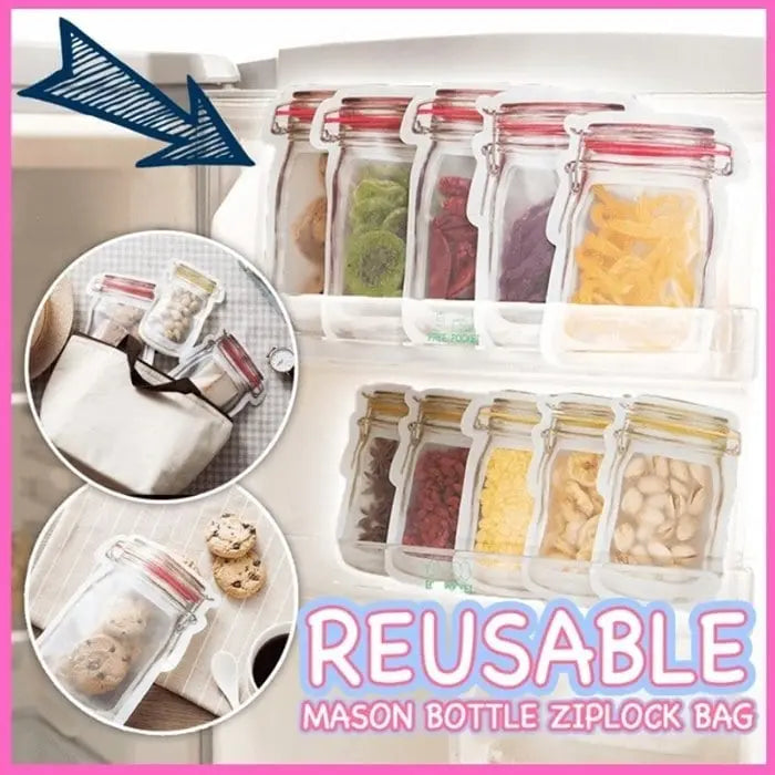5+5 GRATIS | EcoJar – Wiederverwendbare Beutel im Einmachglas-Design!