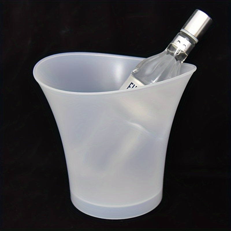 LumiChill LED Sektkühler | 5L Eiseimer | Batteriebetrieben | Party & Event Deko