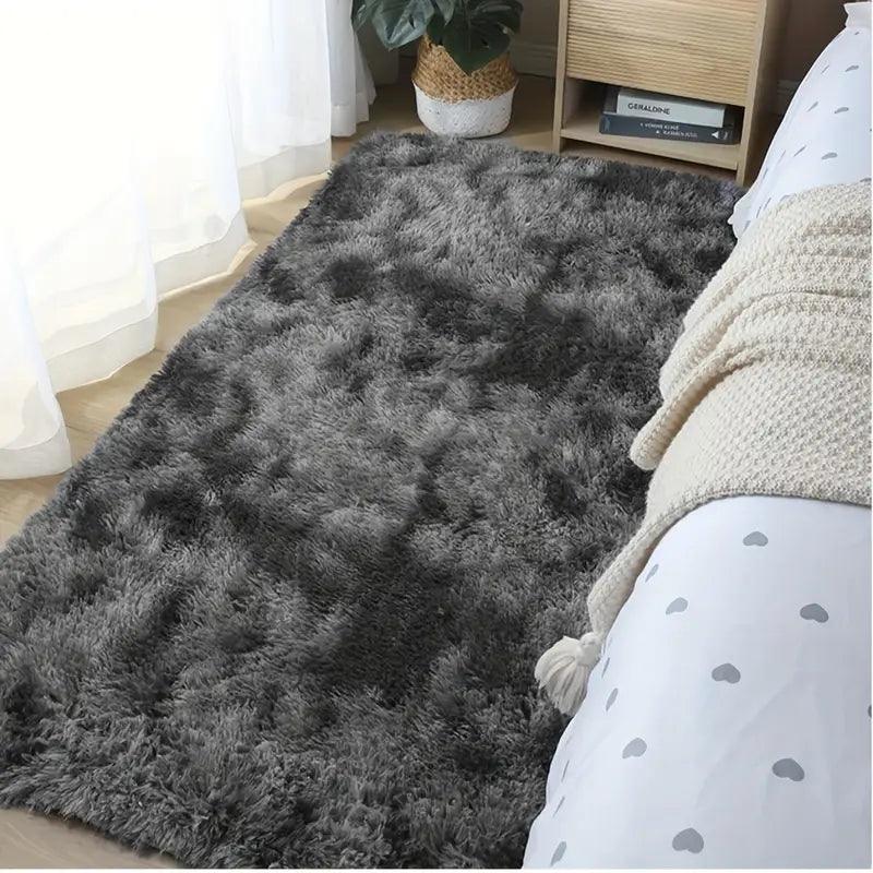 Weicher Teppich | Tie-Dye Design | Rutschfest & Flauschig | 80x120 cm