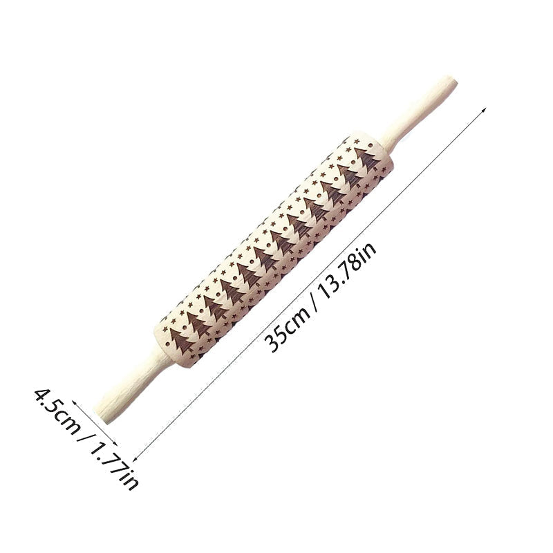 MerryRoll - Weihnachtliche Rolling Pins aus Holz