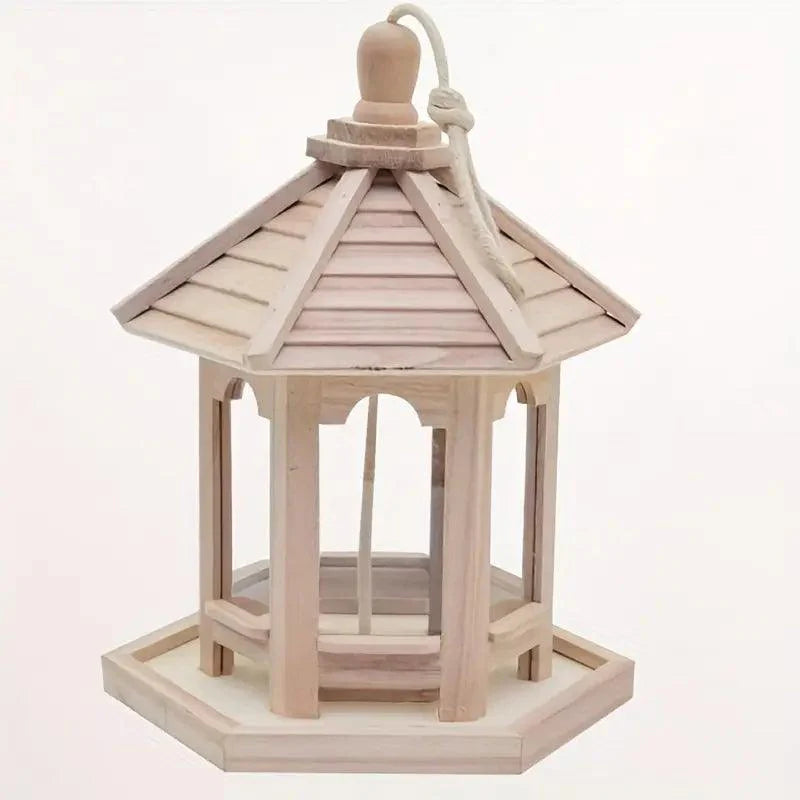 Avinora DIY Vogelhaus | Hängendes Holz-Vogelhäuschen zum Bemalen | Dekorativ & Umweltfreundlich | Für Innen & Außen