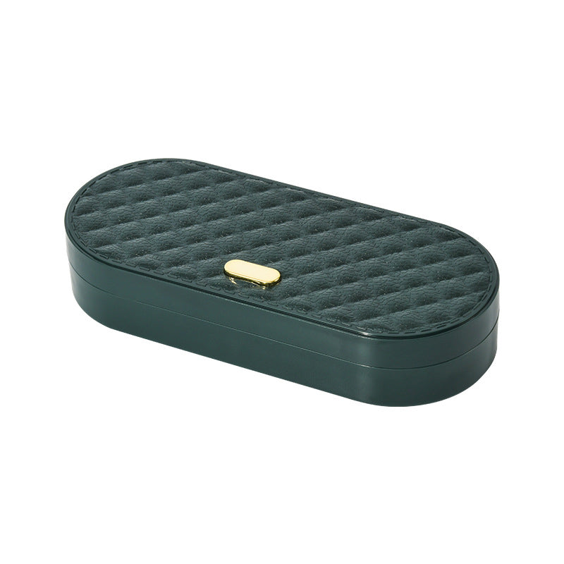 Stichora Nähset im Doppel-Etui | 20 bunte Spulen & Leder-Maßband | Kompakt & organisiert | 19,5×8,5×3,8 cm