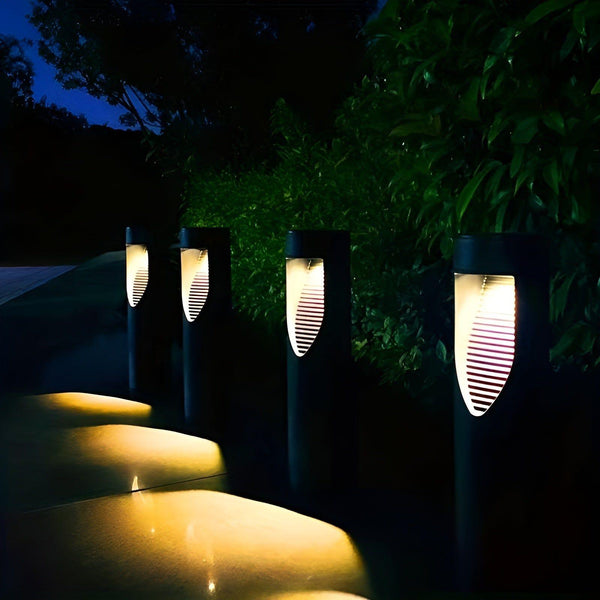 Solvara Solar Gartenlampe Zylinder | Warmweißes Licht | Wasserdicht & Kabellos | Touch-Steuerung