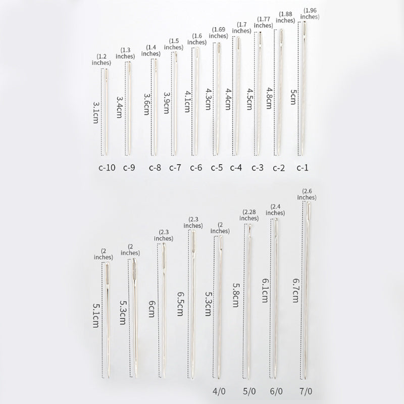 EmbroiMaster – Präzisions-Nähnadelset mit extra großem Öhr
