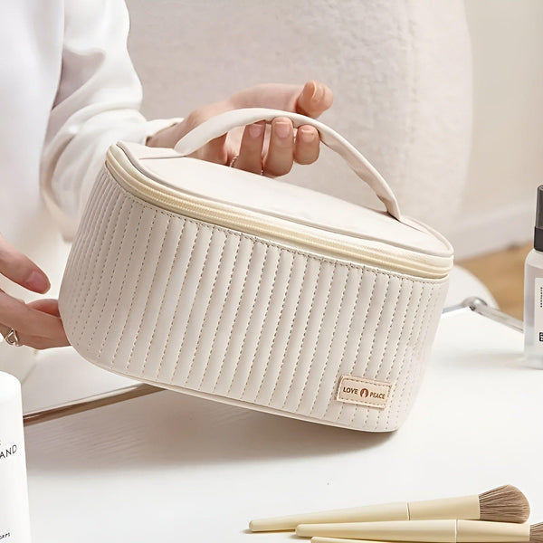 Velaviva Kosmetiktasche Reise | Elegant & Wasserabweisend | PU-Leder | Viel Platz & Schutz für Ihre Beauty-Essentials