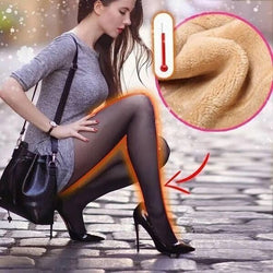 1+1 GRATIS | WinterGlam - Warme Plüsch gefütterte elastische Strumpfhose