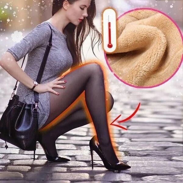 1+1 GRATIS | WinterGlam - Warme Plüsch gefütterte elastische Strumpfhose