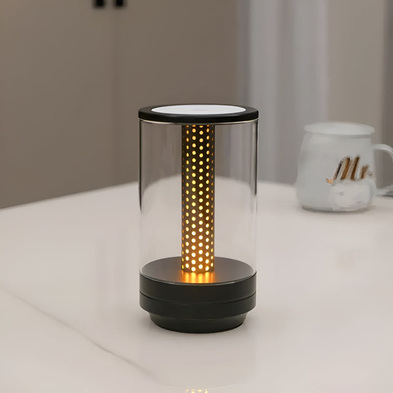 LED Tischlampe LumiHex | 3 Lichtmodi & Touch-Steuerung | Modular & Wiederaufladbar | Schwarz/Grau/Gold/Orange