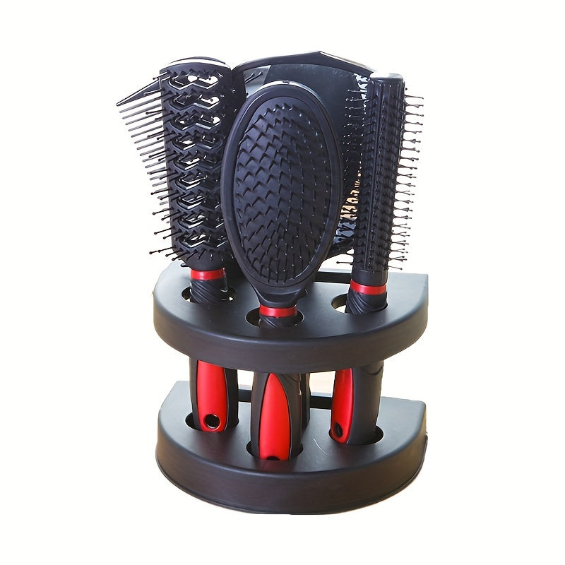 Silkurea  Haarbürsten-Set 5-teilig | Entwirren, Stylen & Massieren | Ergonomisch & Für alle Haartypen geeignet